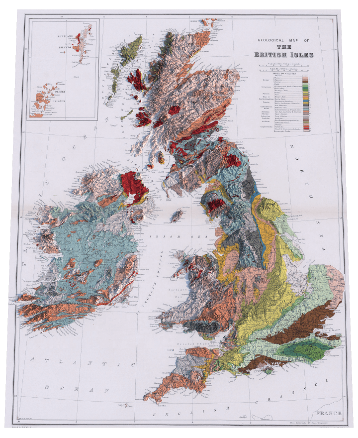 Preview of Historical Topographic rendering of The British Isles