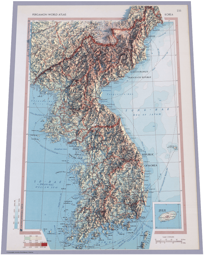 Preview of Historical Topographic rendering of Korea