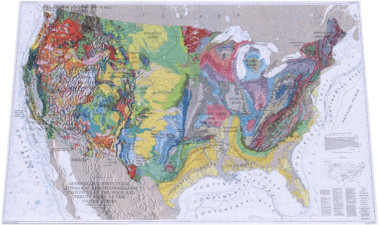 Preview of Historical Topographic rendering of The United States